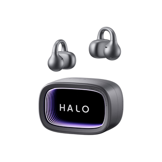 漫步者 Halo Clip 耳夹式蓝牙耳机 RGB灯效 破界黑