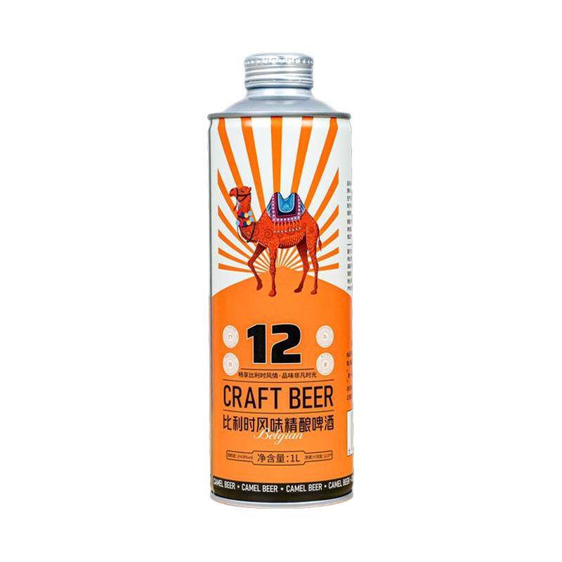  骆驼啤酒 12°P 比利时风味精酿啤酒  1x6x1000ml 桶装 1L