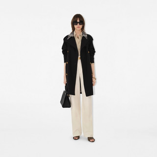 【秋冬】BURBERRY女装 卡斯尔福德中长款Trench风衣 81136261 黑色 81136261 4