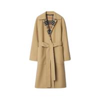 BURBERRY 女装 双面两穿羊毛 围裹式大衣80938271