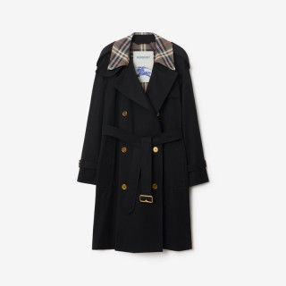 【秋冬】BURBERRY女装 卡斯尔福德中长款Trench风衣 81136261 黑色 81136261 4