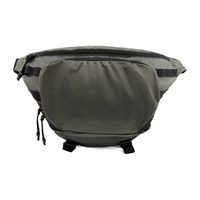 李宁（LI-NING）户外CF溯丨防泼水腰包男女25户外时尚多功能口袋运动背包ABLV035 茗茶绿/黑色-3