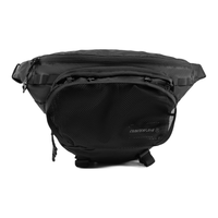 李宁（LI-NING）户外CF溯丨防泼水腰包男女25户外时尚多功能口袋运动背包ABLV035 黑色-1