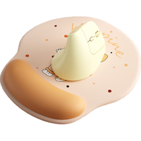 B.O.W人体工学无线蓝牙鼠标双模立式垂直大小手可充电男女生家用轻音办公游戏台式电脑笔记本iPad通用 灰黑色丨双模鼠标+护腕鼠标垫丨充电版