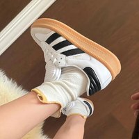 阿迪达斯 （adidas）三叶草男鞋女鞋 SAMBA OG 经典运动鞋德训鞋小白鞋「T头鞋」 IE1377/白色 T头鞋 45 (280mm)