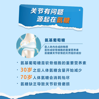 安利（Amway）纽崔莱健络精华葡萄糖胺维骨素健络精华骨骼帮助氨糖 120粒/瓶