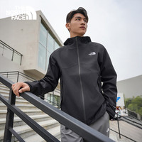 PLUS会员：THE NORTH FACE 男防水硬壳冲锋衣户外防风徒步外套TheNorthFace8GQ6 4H0/宇宙黑