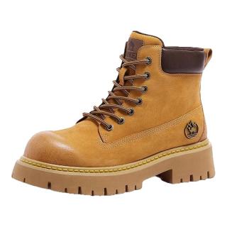 骆驼 山越马丁靴女鞋2025秋季新款户外英伦工装登山增高大黄靴子女