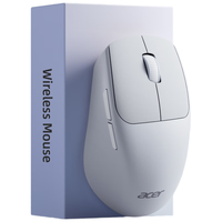 宏碁（acer）OMW311 Pro无线蓝牙鼠标双模 鼠标静音按键便携办公有线充电苹果风 笔记本电脑系统通用 白色