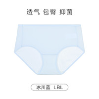 领券拍3条147元 安莉芳轻柔裤无痕内裤女纯棉底档中腰三角裤 浅蓝色LBL M