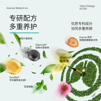 GRANVER吉清肺养肺护盾胶囊 专利槲皮素润肺养护肺修复肺结节店 护肺三瓶装+护肝三瓶装