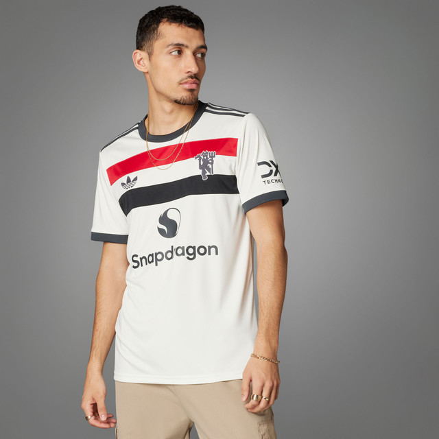 adidas 阿迪达斯 曼联第二客场球迷版足球短袖球衣 2024Aug-JMP64-HL