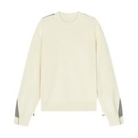 速写男装春秋针织衫宽松圆领长袖潮流休闲街头拼接简约上衣