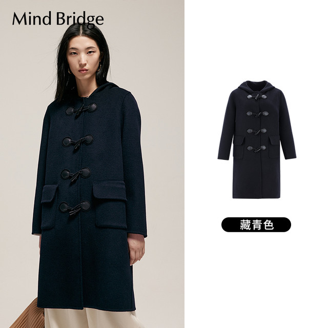 88VIP：Mind Bridge MB学院风女羊毛大衣 M0162B76062