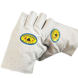 劳工牌 LABOUR 劳工 帆布手套 无纺布内衬全衬白甲布 24线原条 HC-47A 1付
