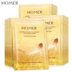 HOME‘R 韩美肌（Hanmeiji）人参虾青素紧致淡纹补水保湿滋润面膜 4盒（40片）