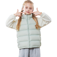鸭鸭儿童羽绒马甲2025男童女童内搭中大童保暖校服 竹叶绿110