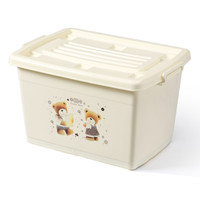 康科 小熊印花 290-1090 塑料收纳箱 30#（手提式无滑轮) 长42*宽27*高23厘米