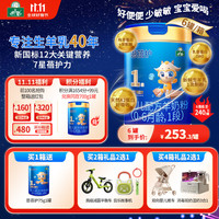 御宝 YB 恩蓓护婴儿羊奶粉纯羊奶生羊乳A2乳铁蛋白新国标送试用低敏自护力 1段 0-6个月 700g 6罐  1件