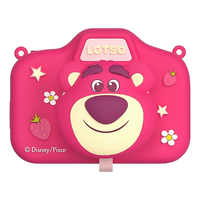 迪士尼(Disney)儿童相机数码照相机高清双摄拍照玩具男女孩 HD01草莓熊