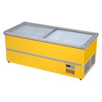 稚鱼冰柜商用 冰柜展示柜大容量岛柜 商超展示柜冷藏保鲜柜 玻璃门冷藏展示柜 超市冷冻展示柜 2.0米【双压】【变频节能省电50%】冷藏/冷冻