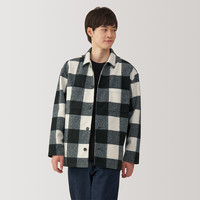 MUJI 無印良品 无印良品 男士起毛弹力衬衫式夹克 AC1VQC4A