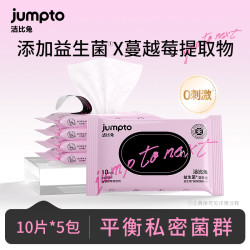洁比兔 JIEBYTUY 湿厕纸 10片*5包+10片*3包+10片*1包