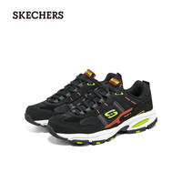 斯凯奇（Skechers）2022春秋复古潮流老爹鞋潮流百搭时尚缓震休闲鞋51241 黑色/多彩色 /BKMT 41.5