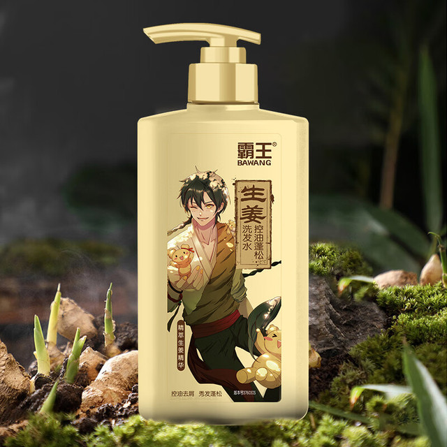 PLUS会员：BAWANG 霸王 生姜去屑止痒洗发液 600ml