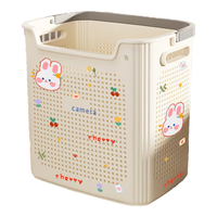 稻草熊（DOCOXO）脏衣篮大容量家用卫生间浴室洗澡洗衣篮衣服收纳提篮置物筐 奶油白【小号挂篮】