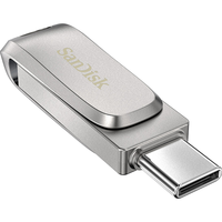 闪迪 Type-C双接口U盘 读速400MB/s 银色 128GB
