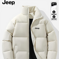 吉普 羽绒棉服男女秋冬季加厚保暖立领面包服外套休闲棉袄