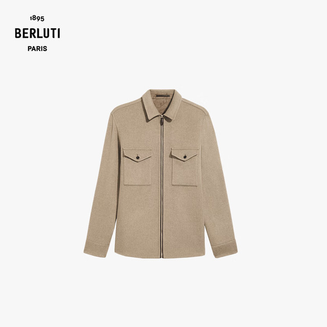 Berluti 男士拉链双面外套式衬衫