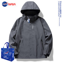 nasa冲锋衣男女款2025春秋防风防水三合一户外登山服夹克外套 M
