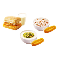 恰饭萌萌 kffc肯啃德基早餐芝士鸡肉皮蛋瘦肉粥雪菜笋丁鸡肉粥3选1