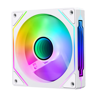爱国者极光Z13 ARGB正叶反叶无限镜机箱风扇台式机电脑主机散热风扇12CM 极光Z13反叶白色 无限镜ARGB风扇