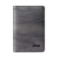 JEEPJeep吉普男士卡包头层牛皮钱夹多卡位钱包节礼盒装