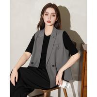 Et Boite/法文箱子 女式坎肩马夹2025高级感时尚显瘦双排扣小个子西装外套马甲