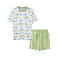 88VIP：YOUKESHU 睡衣2025秋冬条纹长袖家居服