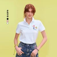 Teenie Weenie 【smiley联名系列】小熊POLO衫2025夏翻领T恤