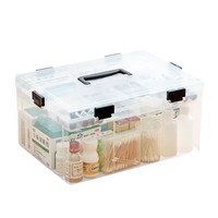 文心拾年 药物收纳盒大号药箱家庭装家用大容量多层医药箱家庭储药品收纳箱