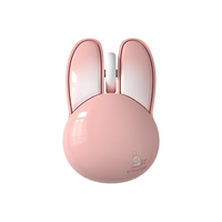 联想 Lenovo 生态品牌异能者 无线兔子鼠标 双模2.4G/蓝牙 可爱女生家用办公轻音 笔记本/台式通用 粉棠色