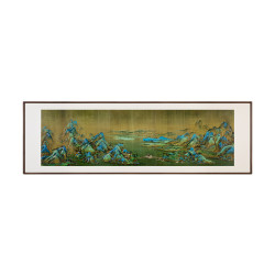 铜师傅 手工錾刻铜雕画《千里江山之锦绣河山》