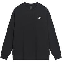 特步卫衣男2025秋季运动休闲内搭套头衫圆领运动长袖上衣男款