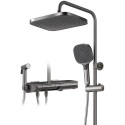 箭牌 H1Max AE34185MZGGW 数显冷热淋浴花洒套装 枪灰