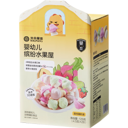 光合星球 babycare小蘑豆宝宝零食溶豆缤纷水果屋礼盒126g