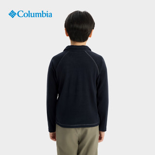 Columbia哥伦比亚户外25秋冬新品男童保暖抓绒衣运动套头衫AB6018 010 黑色 120 (XS)