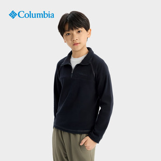 Columbia哥伦比亚户外25秋冬新品男童保暖抓绒衣运动套头衫AB6018 010 黑色 120 (XS)
