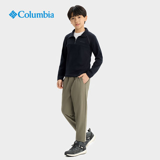 Columbia哥伦比亚户外25秋冬新品男童保暖抓绒衣运动套头衫AB6018 010 黑色 120 (XS)