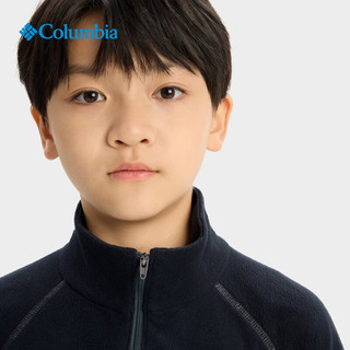 Columbia哥伦比亚户外25秋冬新品男童保暖抓绒衣运动套头衫AB6018 010 黑色 120 (XS)